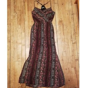 Maurices Floral Aztec Print Maxi Dress